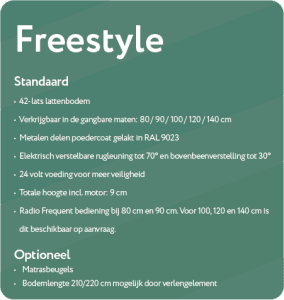 Lattenbodem Freestyle verstelbaar